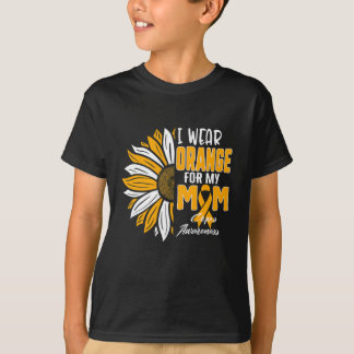 I Wear Orange For My Mom Crps Awareness Ribbon Sun T-Shirt