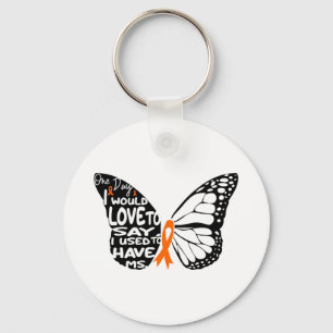 I Wear Orange For My Mom Ms Multiple Sclerosis  Keychain