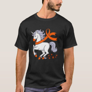 I Wear Orange For My Mom Unicorn MS Awareness T-Shirt
