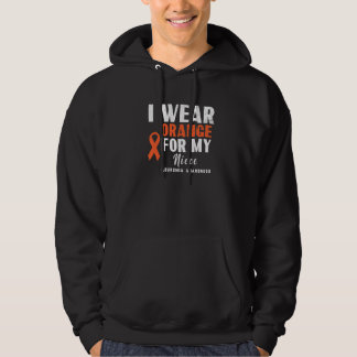 I Wear Orange For My niece Leukaemia Awareness 1 Hoodie
