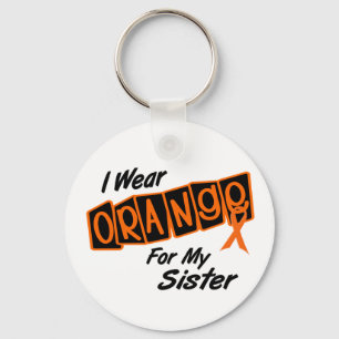 I Wear Orange For My SISTER 8 Keychain