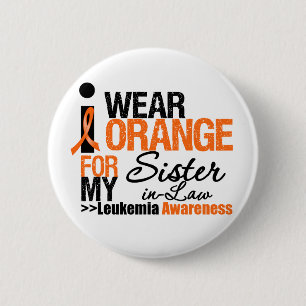 I Wear Orange For My Sister-in-Law 2 Inch Round Button