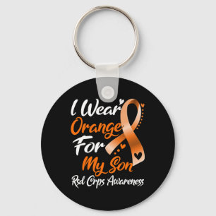 I Wear Orange For My Son Rsd Crps Awareness  Keychain