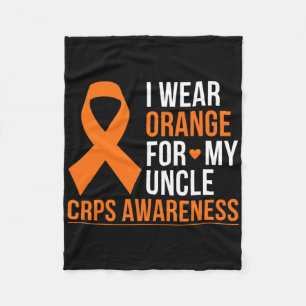 I Wear Orange For My Uncle Rsd Crps Awareness Mont Fleece Blanket