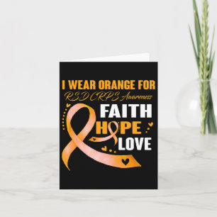 I Wear Orange For Rsd Crps Awareness Gifts Card