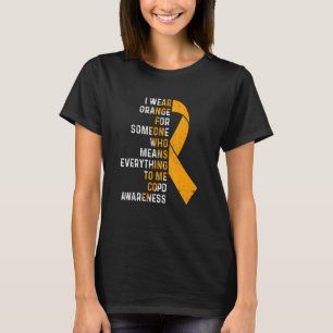 I Wear Orange Ribbon COPD Awareness Support Squad T-Shirt