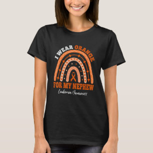 I Wear Orange Ribbon For Nephew Leukemia Awareness T-Shirt