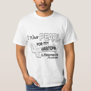 I Wear Pearl For My Grandpa 42 Mesothelioma T-Shirt