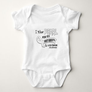 I Wear Pearl For My Great Grandma 42 Lung Cancer Baby Bodysuit