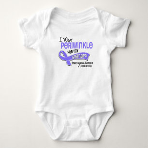 I Wear Periwinkle 42 Grandpa Esophageal Cancer Baby Bodysuit