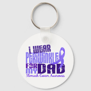 I Wear Periwinkle For My Dad 6.4 Stomach Cancer Keychain