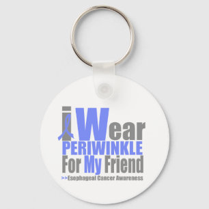 I Wear Periwinkle For My Friend Esophageal Cancer Keychain