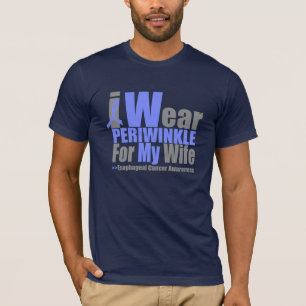 I Wear Periwinkle For My Wife Esophageal Cancer T-Shirt