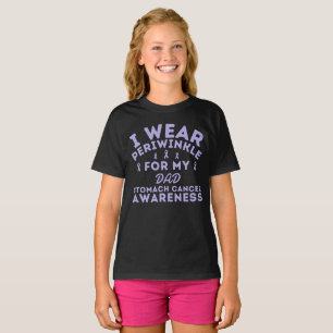 I Wear Periwinkle Stomach Cancer Customize T-Shirt