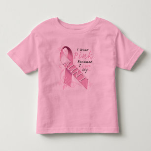 I Wear Pink Because I Love My Aunt Toddler T-shirt