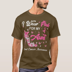 I Wear Pink For My Aunt High Heel Breast Cancer Aw T-Shirt