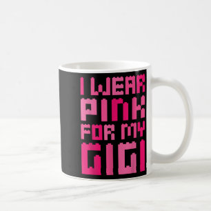 I Wear Pink For My Gigi Block Building Boys Breast Coffee Mug