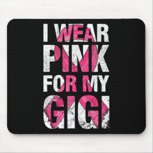 I Wear Pink For My Gigi Breast Cancer Survivor Rib Mouse Pad