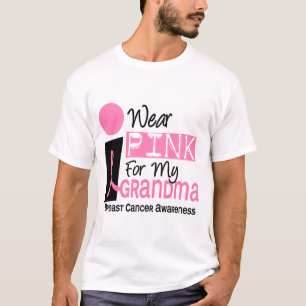 I Wear Pink For My Grandma 9 Breast Cancer T-Shirt