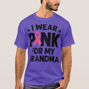 I Wear Pink For My Grandma Butterfly Breast Cancer T-Shirt
