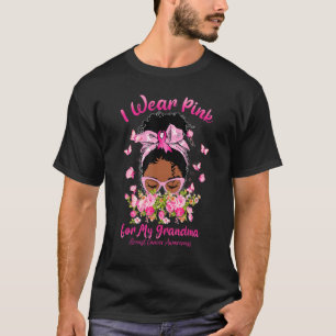 I Wear Pink For My Grandma Ribbon Family Love T-Shirt