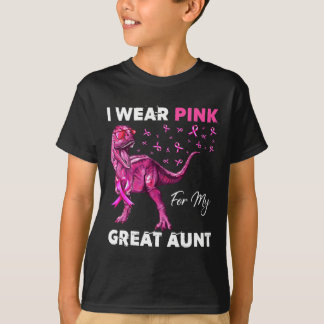 I Wear Pink For My Great Aunt Breast Cancer Awaren T-Shirt