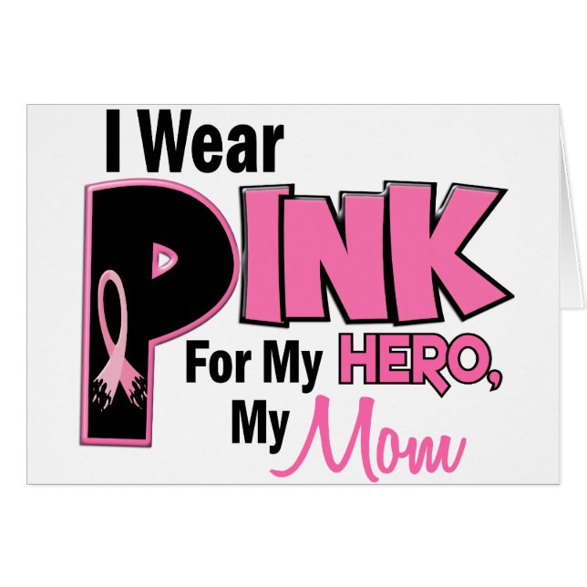 I Wear Pink For My Mom 19 BREAST CANCER (Front Horizontal)
