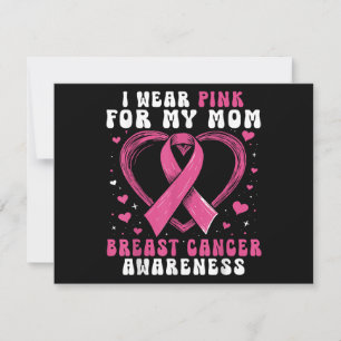 I Wear Pink For My Mom Breast Cancer Awareness Sup