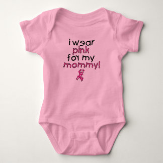 I Wear Pink for My Mommy ($18.95) Baby Bodysuit