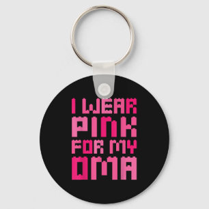 I Wear Pink For My Oma Block Building Boys Kid Bre Keychain