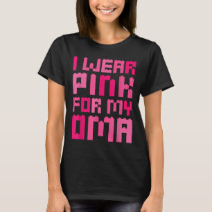 I Wear Pink For My Oma Block Building Boys Kid Bre T-Shirt