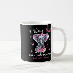 I Wear Pink For My Stepdaughter Breast Cancer Awar Coffee Mug