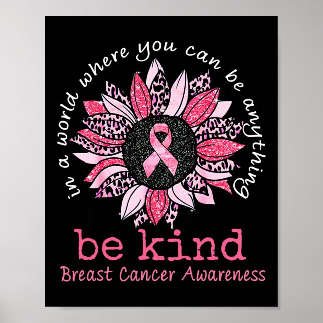 I Wear Pink For Someone Special Breast Cancer Awar Poster (Front)