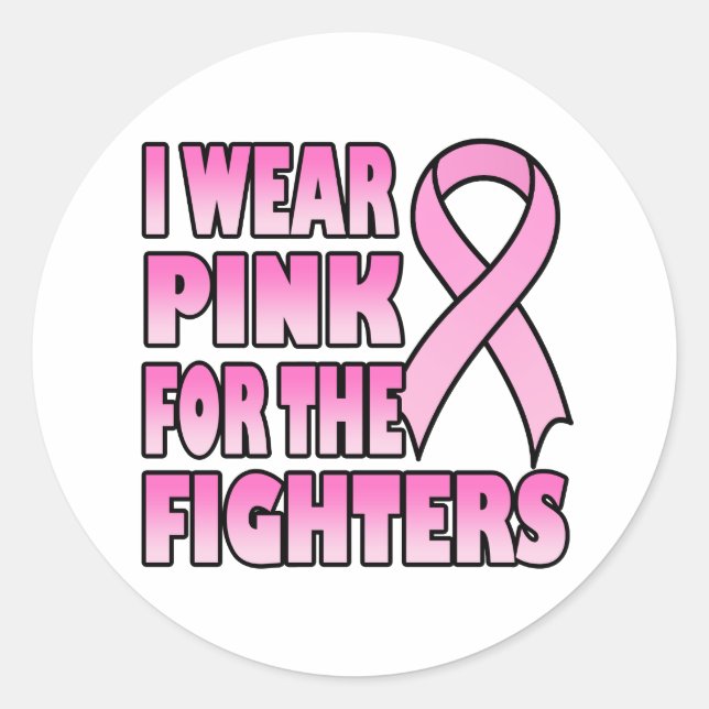 I Wear Pink for the Fighters Sticker (Front)