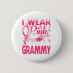 I Wear Pink In Memory Of My Grammy 2 Inch Round Button