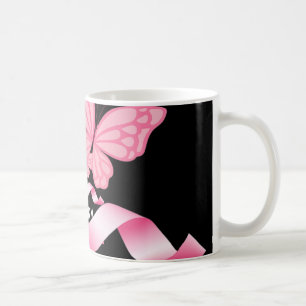 I Wear Pink In Memory Of My Mom Breast Cancer Awar Coffee Mug