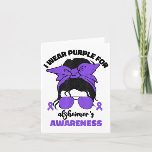 I Wear Purple For Heimers Awareness Month Heimer _ Card