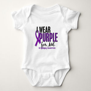 I Wear Purple For ME 10 Epilepsy Baby Bodysuit