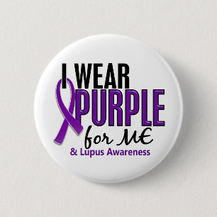 I Wear Purple For ME 10 Lupus 2 Inch Round Button