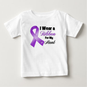 I Wear Purple For My Aunt Baby T-Shirt