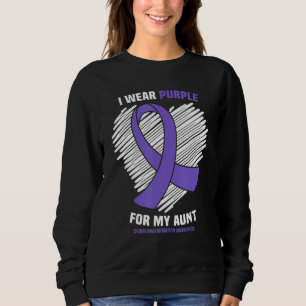 I Wear Purple For My Aunt Chiari Malformation Awar Sweatshirt