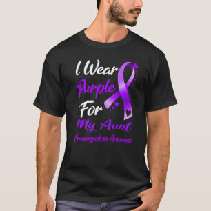 I Wear Purple For MY AUNT Craniosynostosis Awarene T-Shirt