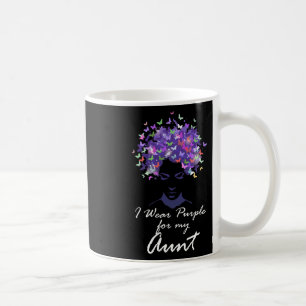 I Wear Purple For My Aunt Family Support Heimerhei Coffee Mug