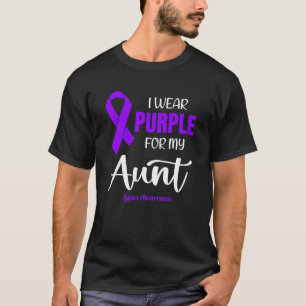 I Wear Purple For My Aunt for Lupus Awareness T-Shirt