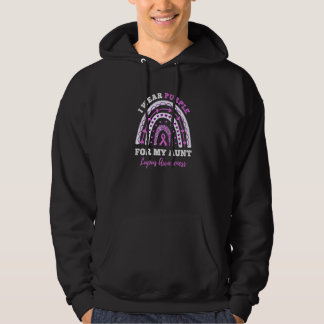 I Wear Purple For My Aunt Lupus awareness Hoodie