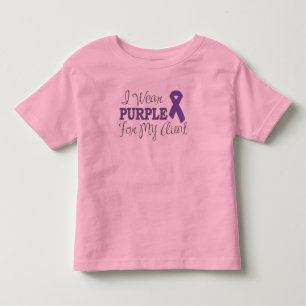 I Wear Purple For My Aunt (Purple Ribbon) Toddler T-shirt