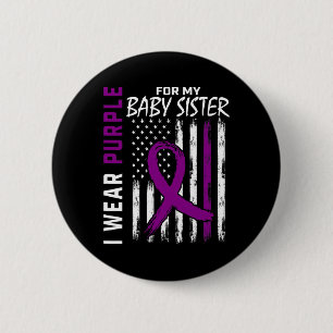 I Wear Purple For My Baby Epilepsy Awareness 2 Inch Round Button