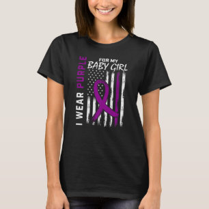 I Wear Purple For My Baby Girl Epilepsy Awareness T-Shirt