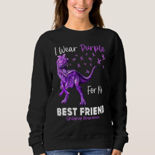 I Wear Purple For My Best Friend Epilepsy Awarenes Sweatshirt