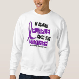 I Wear Purple For My Brother 37 Epilepsy Sweatshirt